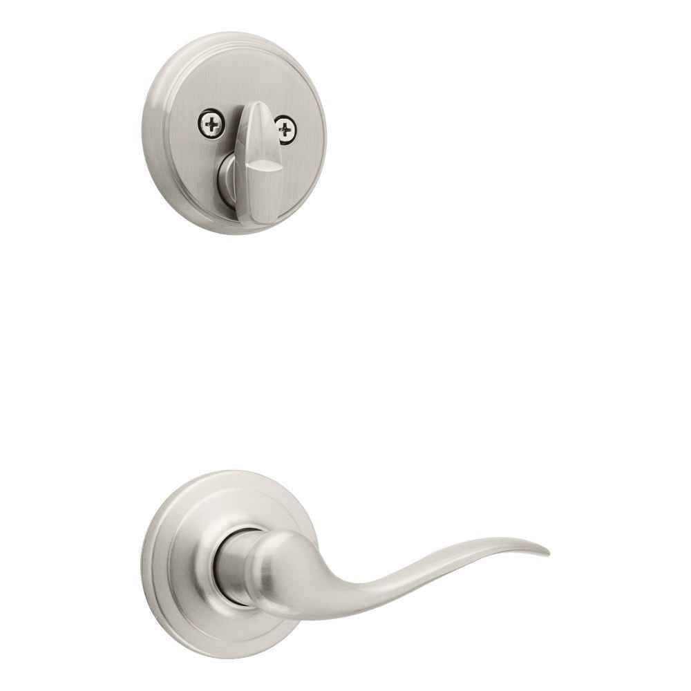 Kwikset Tustin Handleset Trim in Satin Nickel