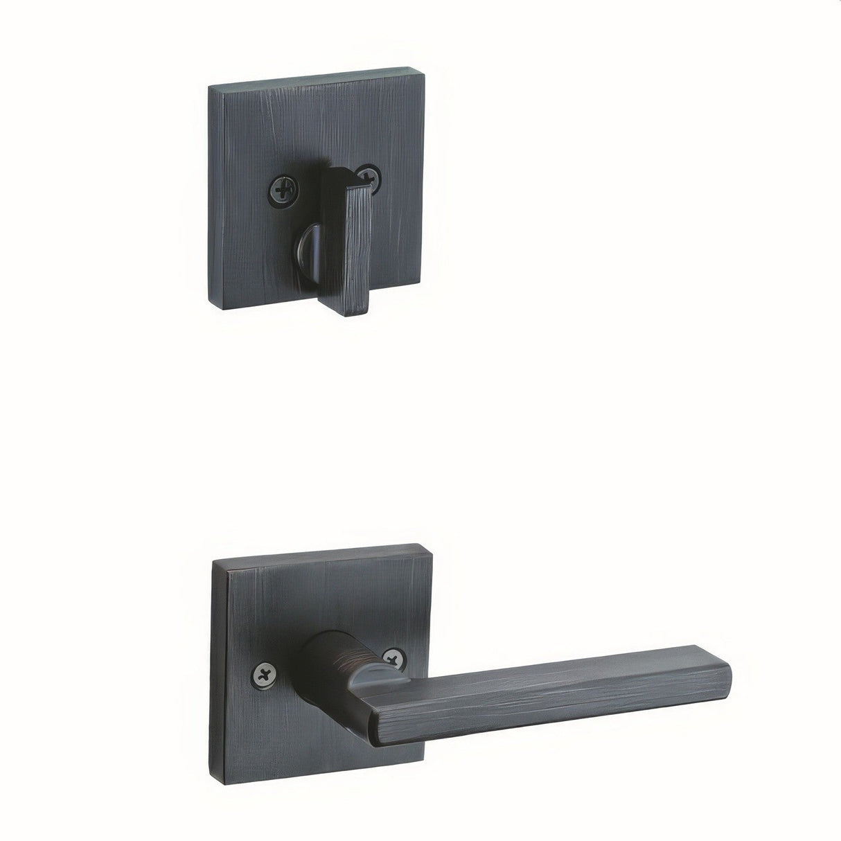 Kwikset 971HFLSQT-11P venetian bronze handleset trim pack