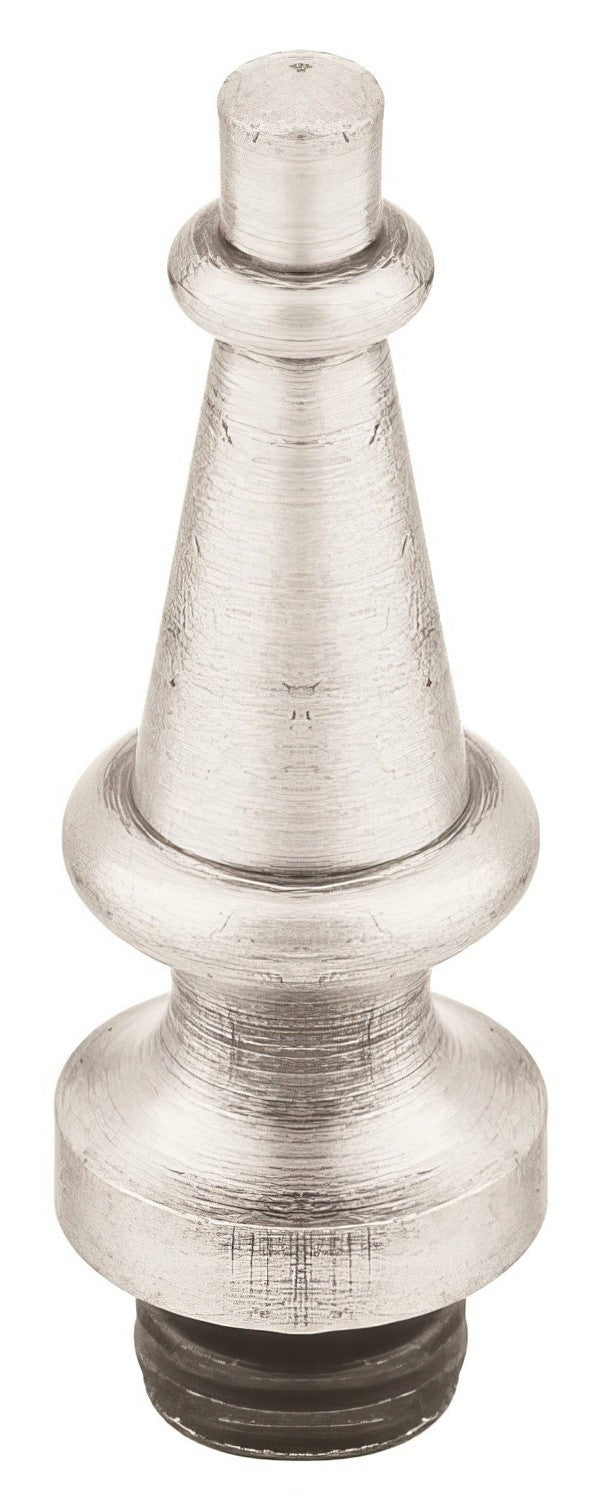 Emtek 97313US14 Brass Modern, Classic Brass, Designer Brass finial in satin stainless, additional view