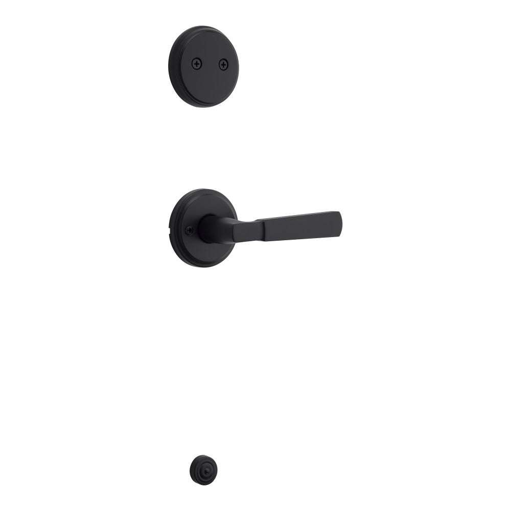 Kwikset Perth Handleset Trim in Matte Black - 973PHL-514