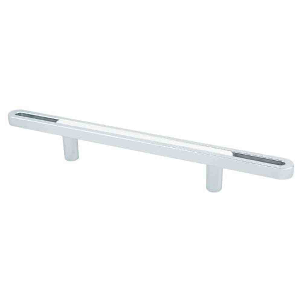 R. Christensen 9745-1000-P polished chrome/white cabinet pull handel