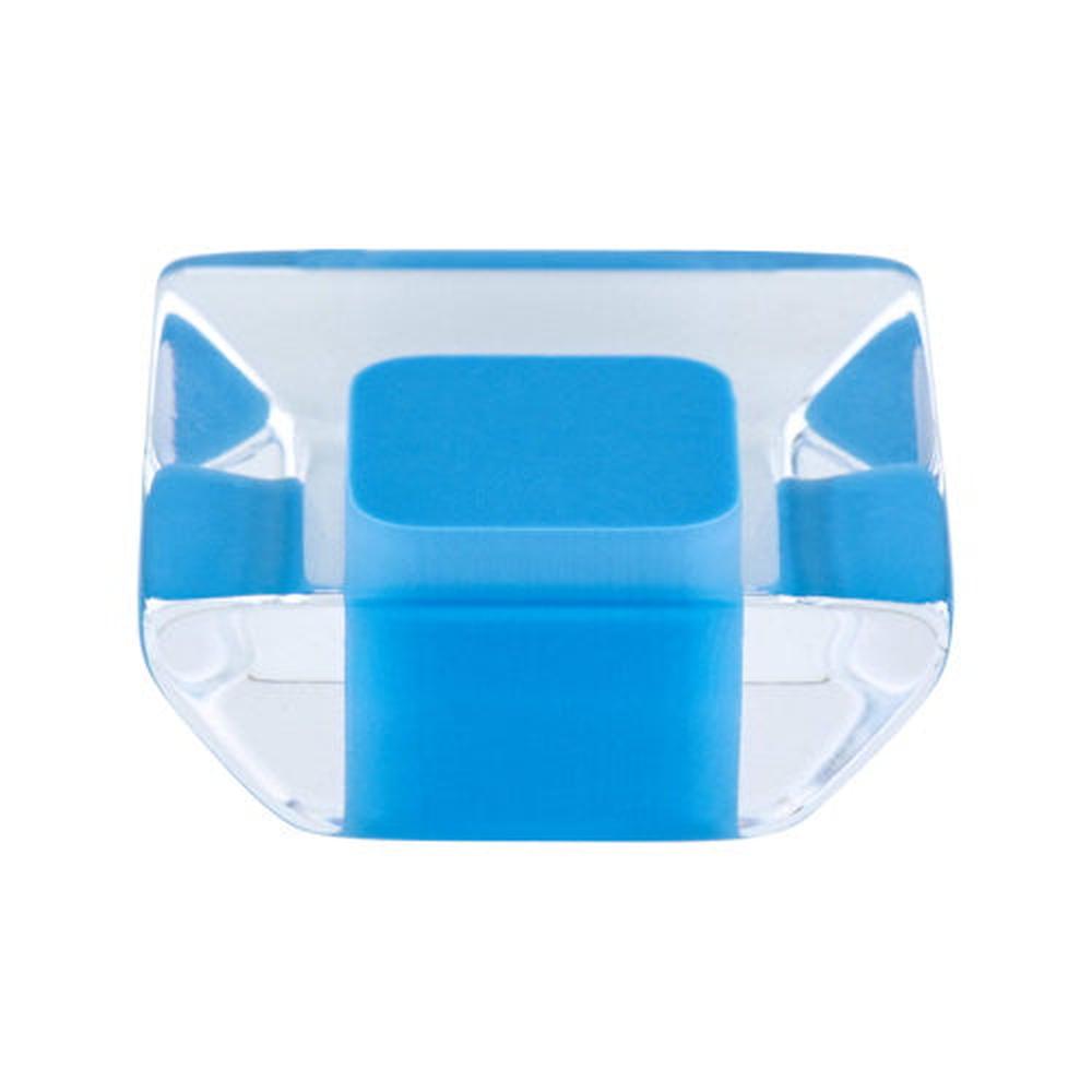 R. Christensen 9753-7000-P blue transparent cabinet knob