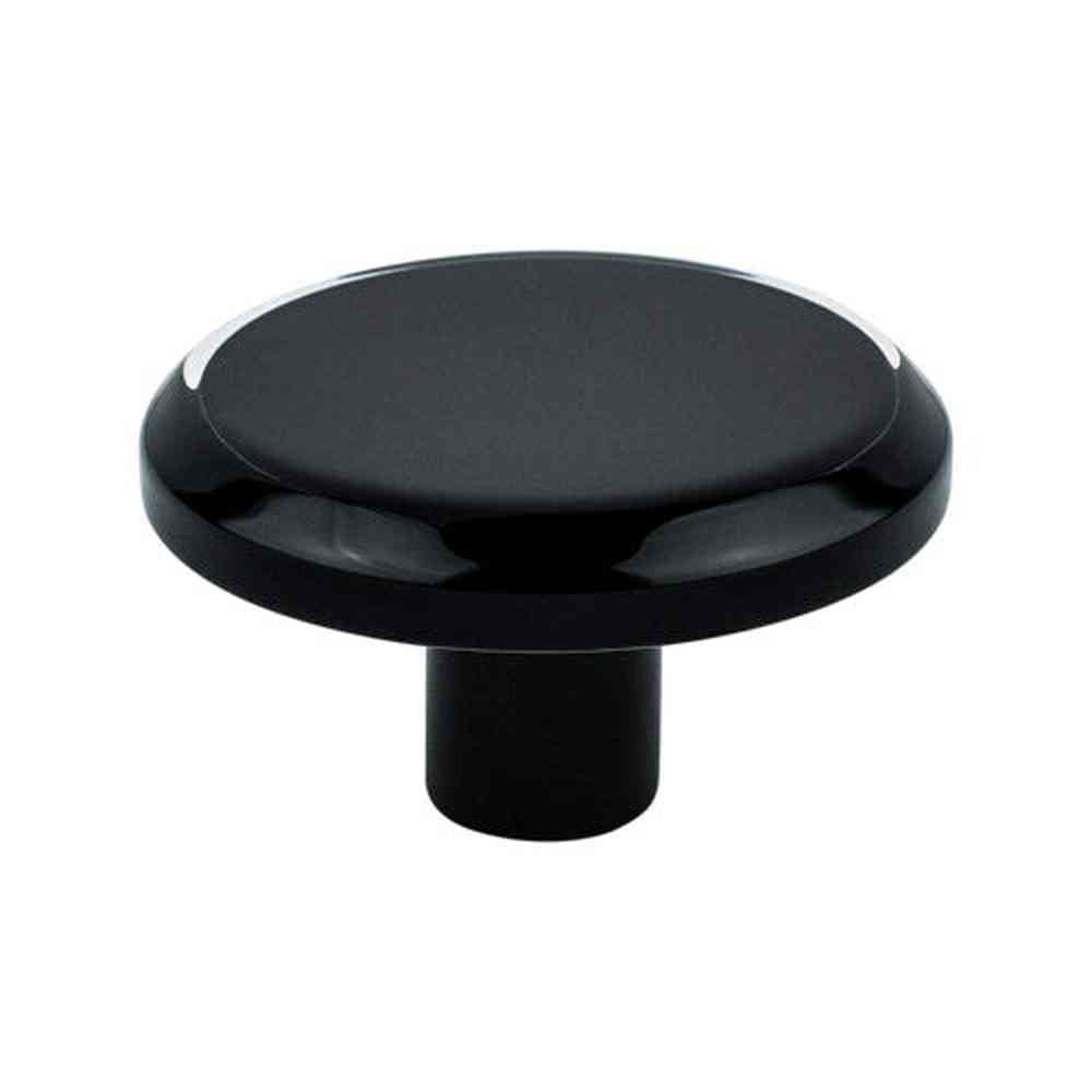 R. Christensen 9782-7000-P black transparent cabinet knob