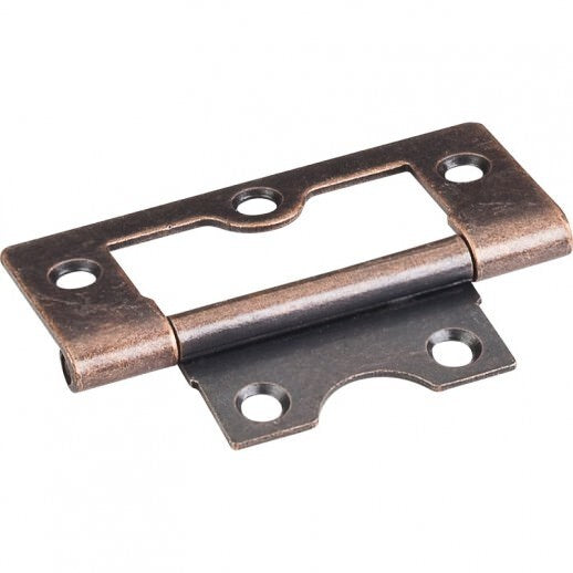 Hardware Resources 2-1/2" Fixed Pin Flat Back Non-mortise Hinge Antique Copper