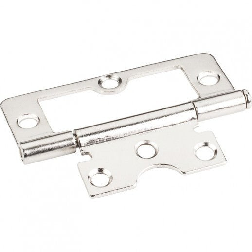 Hardware Resources 9802BN non-mortise hinge in satin stainless, additional view
