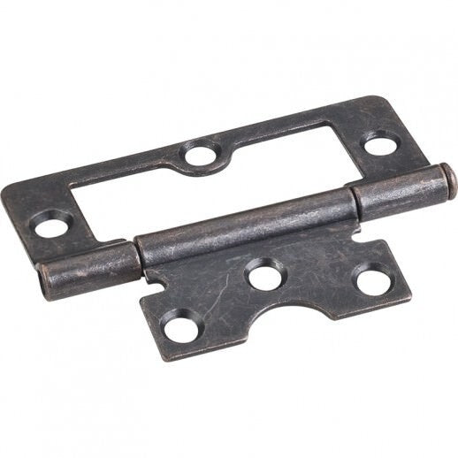 Hardware Resources 9802DACM non-mortise hinge in satin stainless, additional view