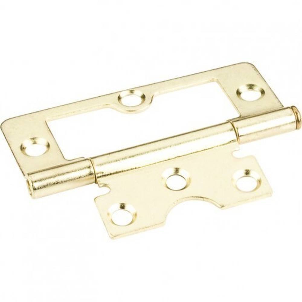 Hardware Resources 9802PB polished brass non mortise hinge