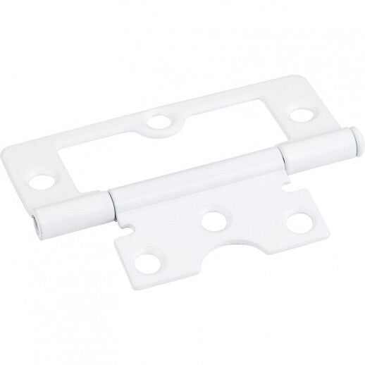Hardware Resources 9802WH non-mortise hinge in satin stainless, additional view