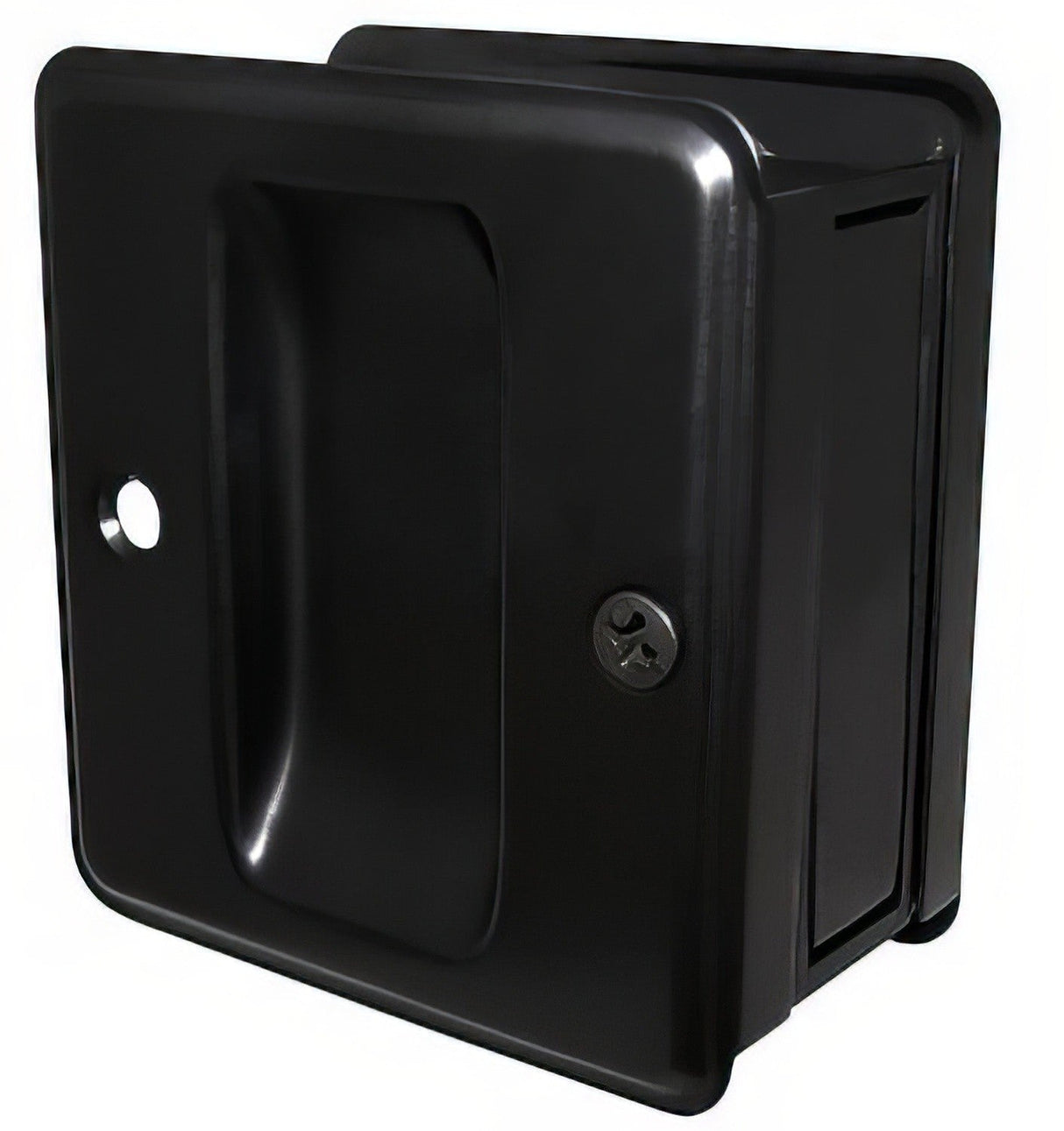 Ives 990BBLK black sliding door pull