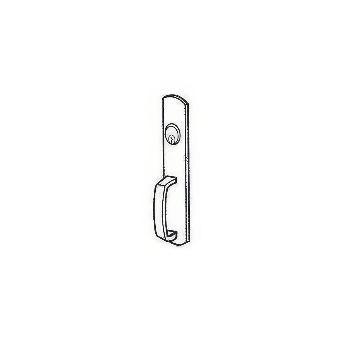 Von Duprin 990NLM10 satin bronze night latch handle trim
