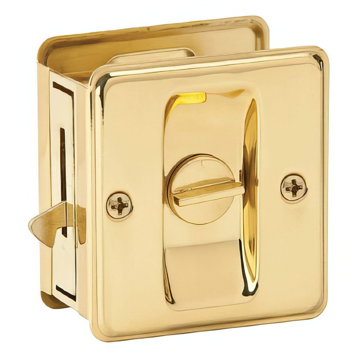 Ives 991B3 polished brass sliding door lock