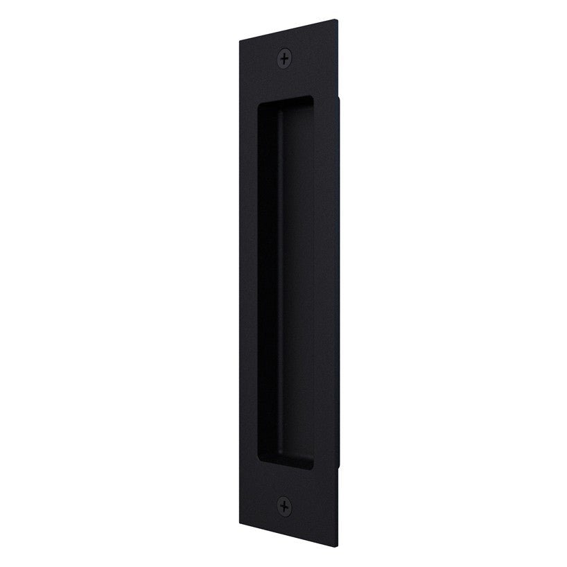 Orca Hardware AH-RECPULL-BL-8 black rectangular door pull