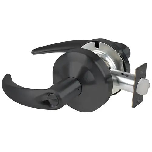 Schlage Commercial ALX44OME622 matte black privacy door lever