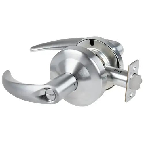 Schlage Commercial ALX44OME626 satin chrome privacy door lever
