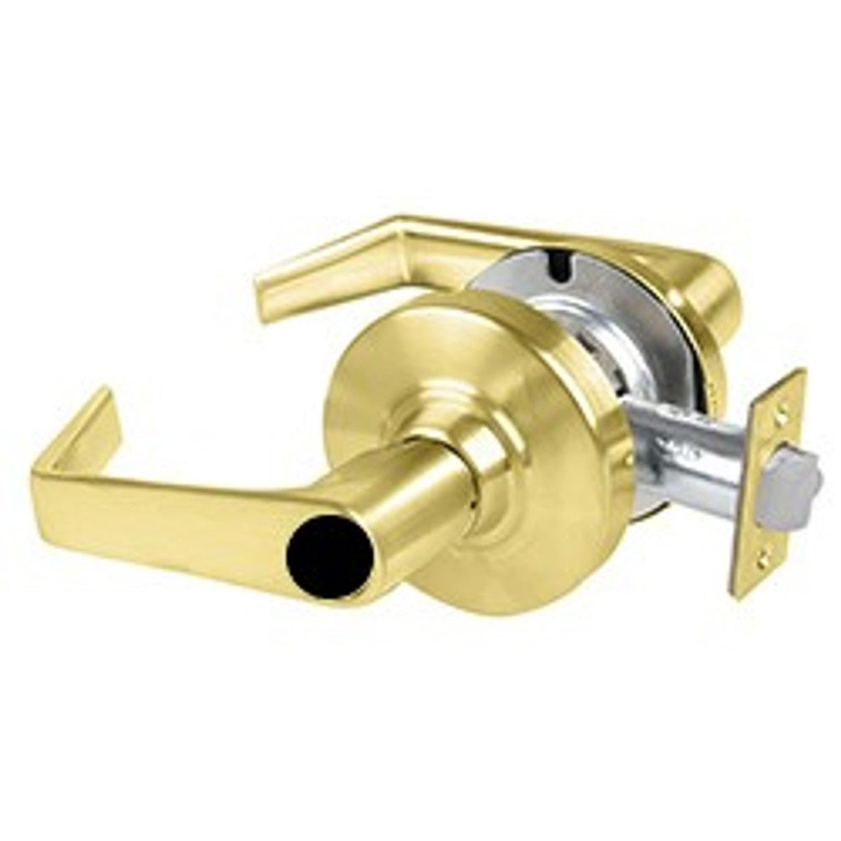 Schlage Commercial ALX50LSAT606 satin brass keyed entry lever