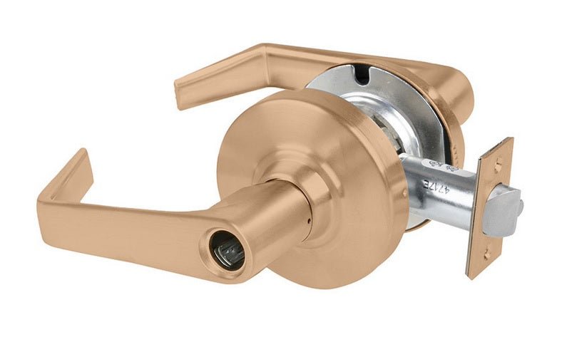 Schlage Commercial ALX50LSAT612 satin bronze keyed entry lever