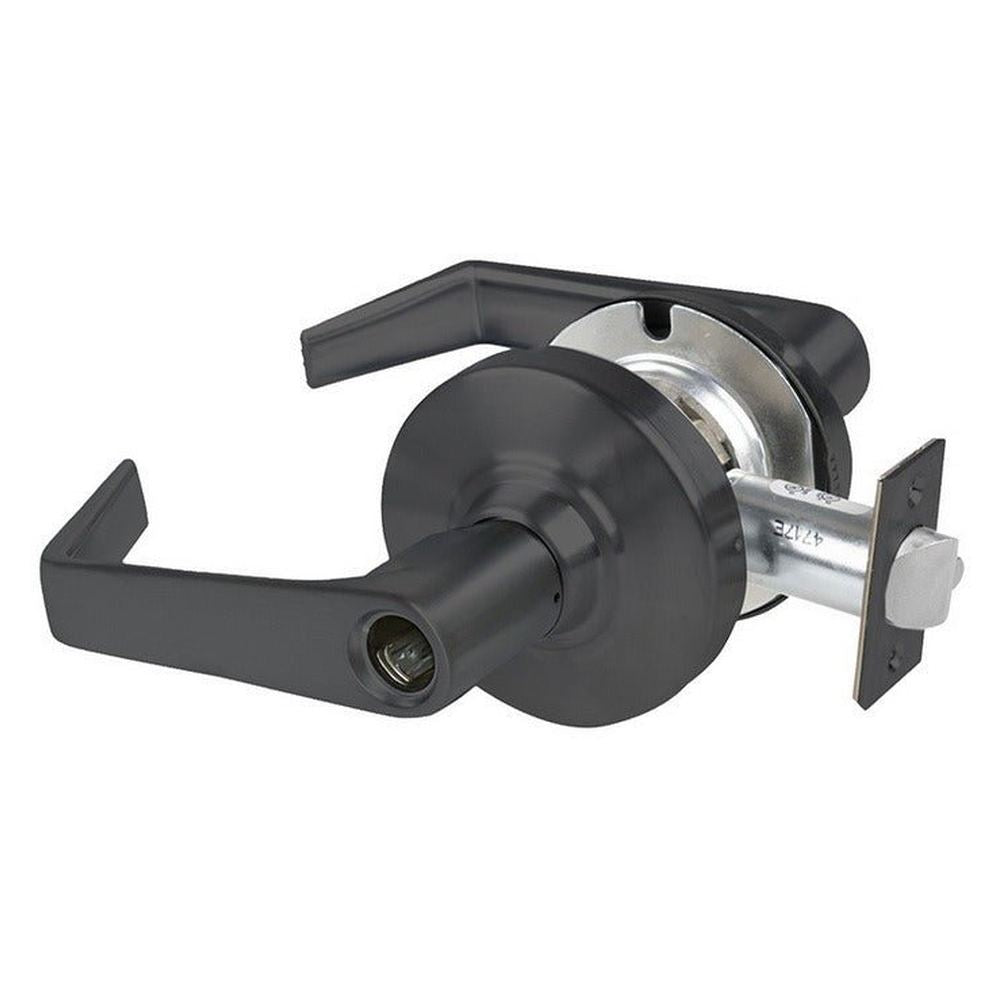 Schlage Commercial ALX50LSAT622 matte black keyed entry lever