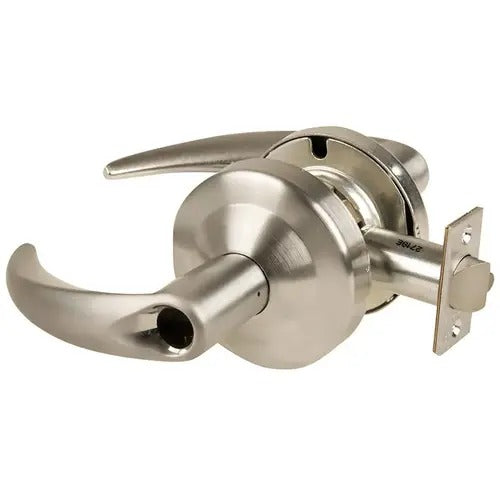 Schlage ALX70LOME619 Omega classroom classroom door lever in satin nickel, additional view