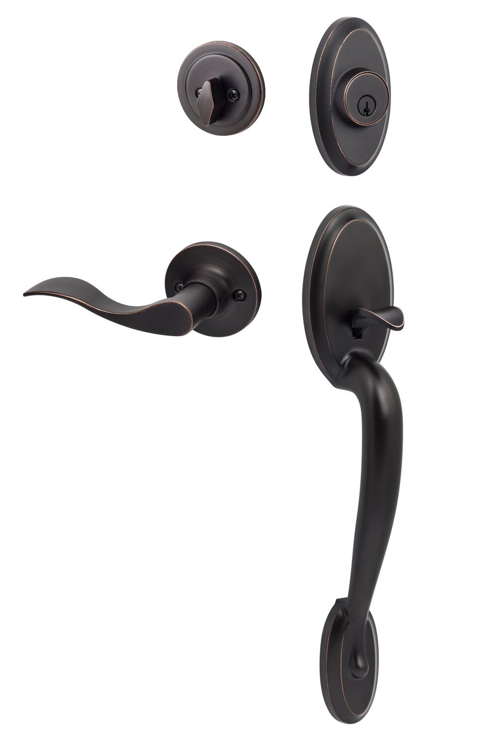 Sure-Loc AN507-SB LH 11P vintage bronze single cylinder handleset