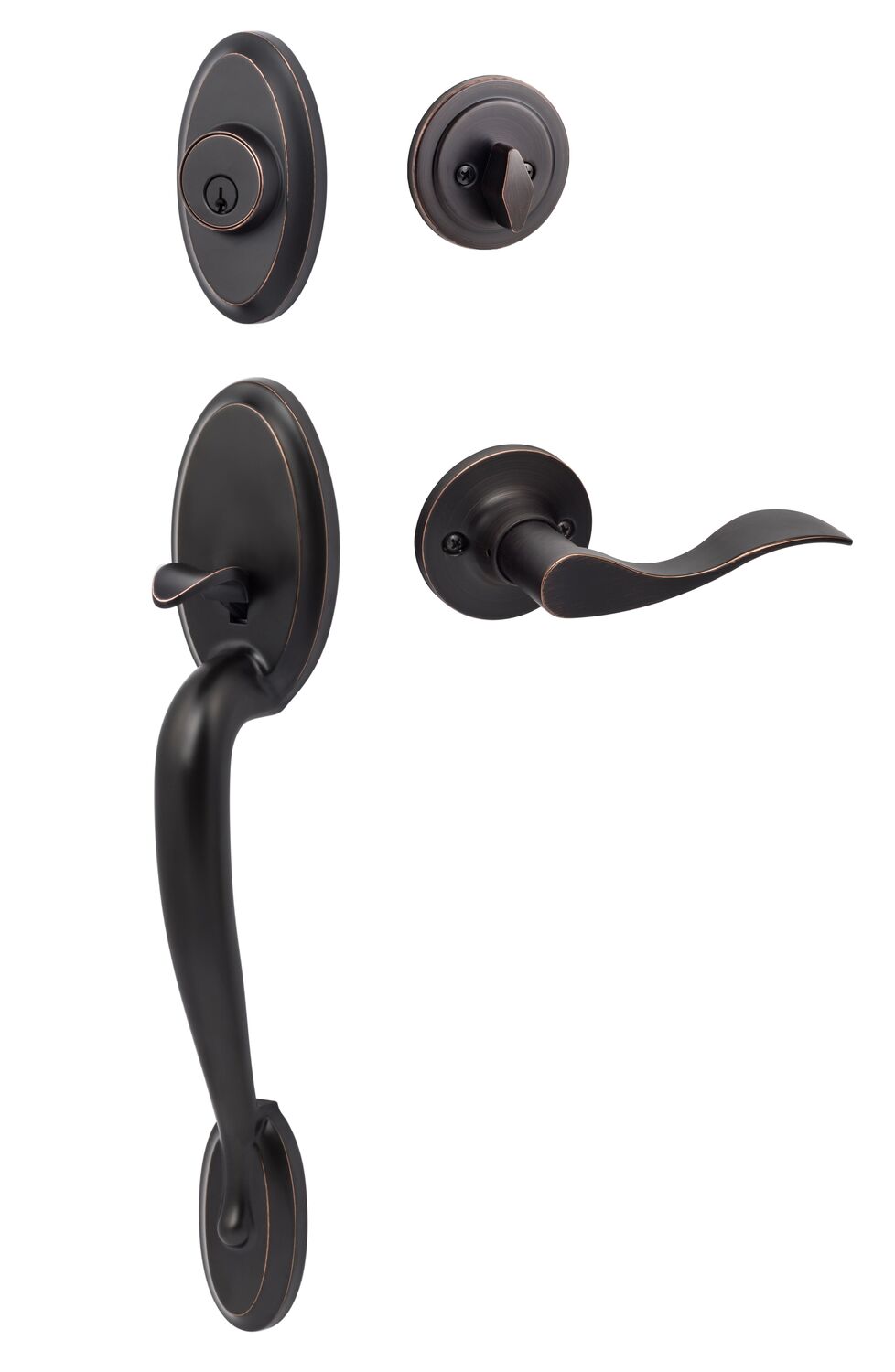 Sure-Loc AN507-SB RH 11P vintage bronze single cylinder handleset