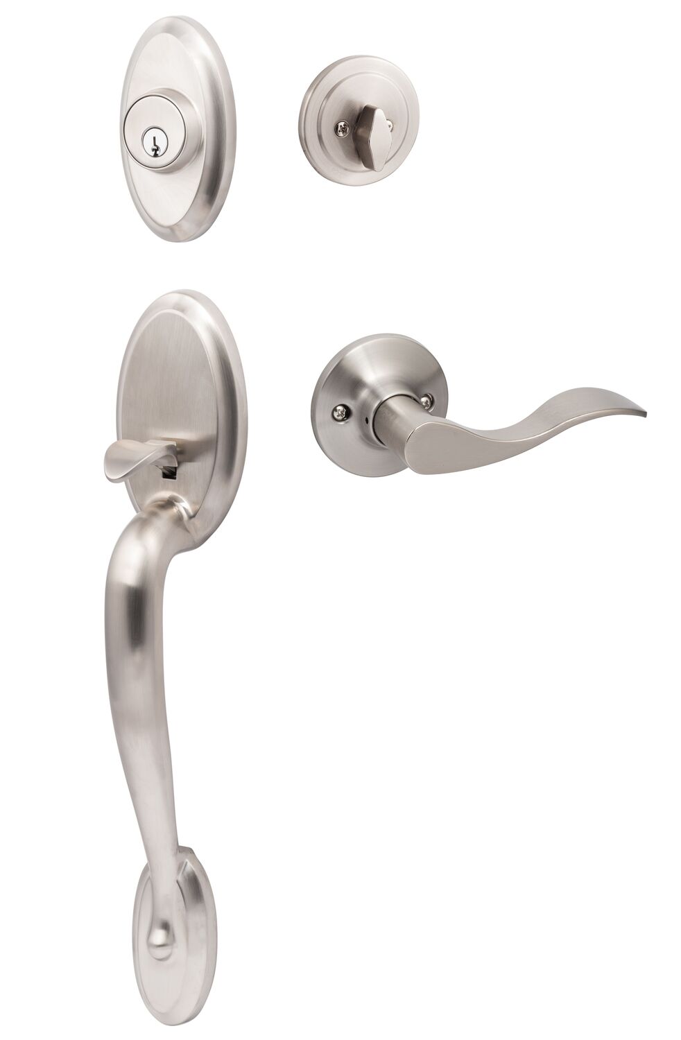 Sure-Loc AN507-SB RH 15 satin nickel single cylinder handleset