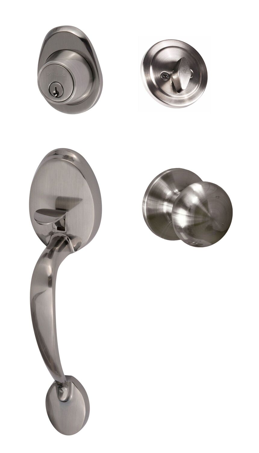 Sure-Loc AT507-DU-RD 15A antique nickel single cylinder handleset
