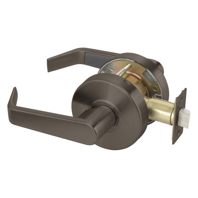 Yale AU4601LN613E 4600LN Series passage passage door lever in polished brass, additional view