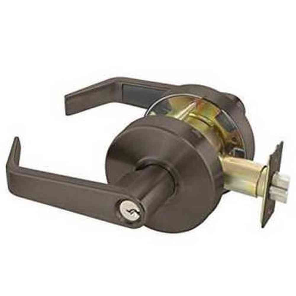 Yale AU4607LN613E oil rubbed bronze office keyed entry door lever