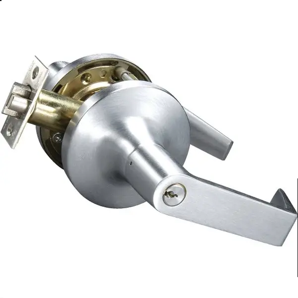 Yale AU4708LN626 satin chrome classroom keyed entry door lever