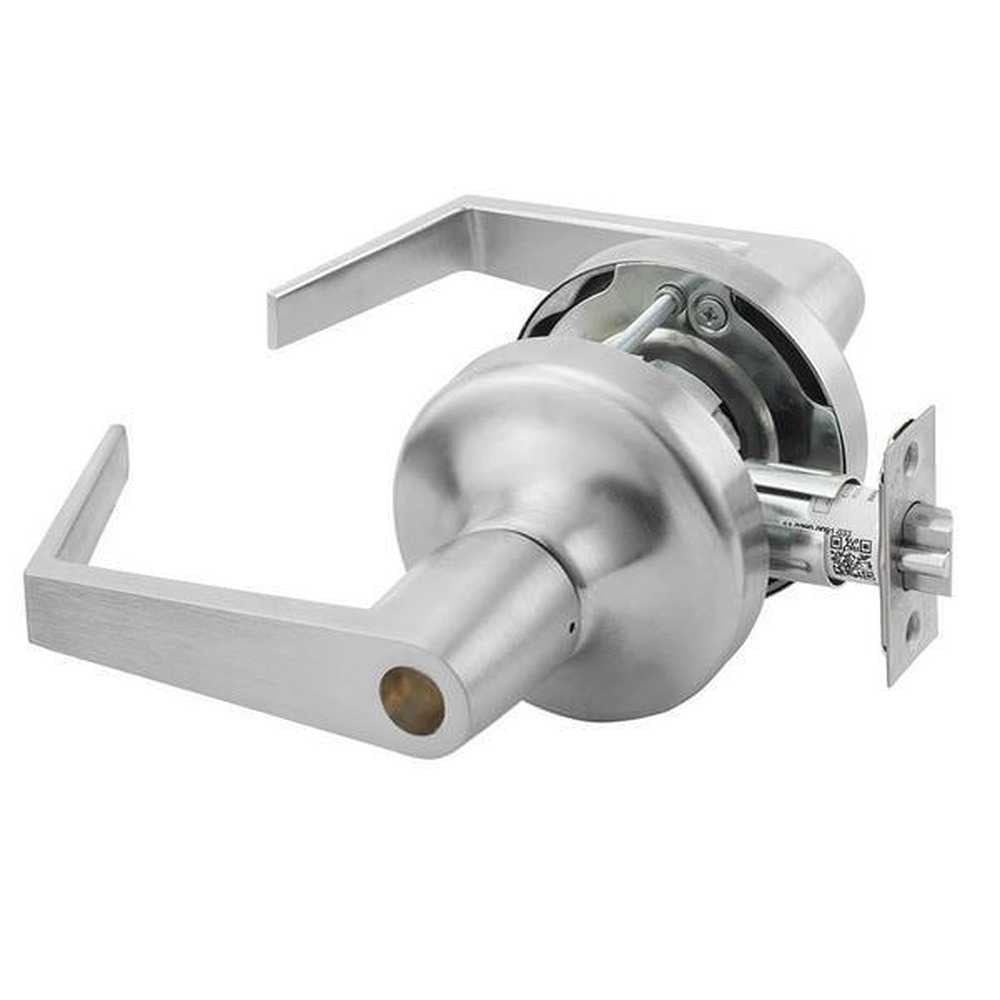 Yale AU5307LN626LC satin chrome office keyed entry door lever