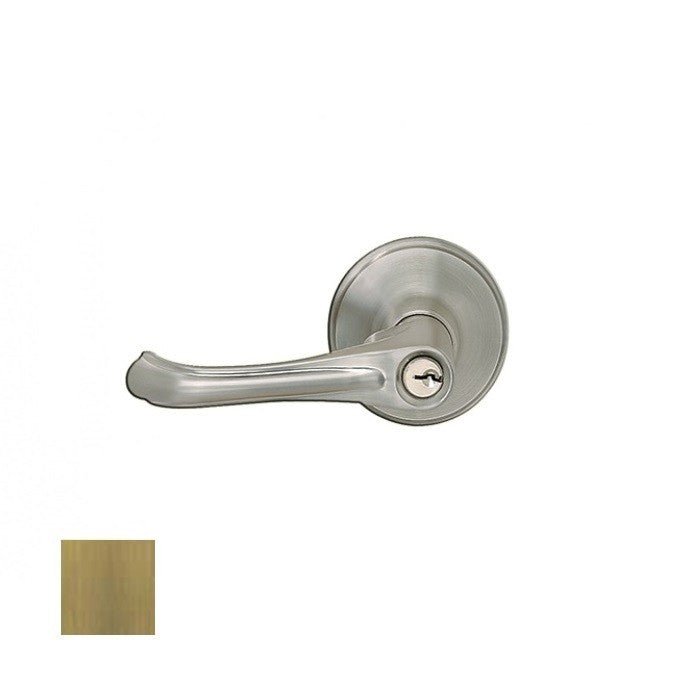 Cal-Royal AUS00-5 antique brass keyed entry door lever