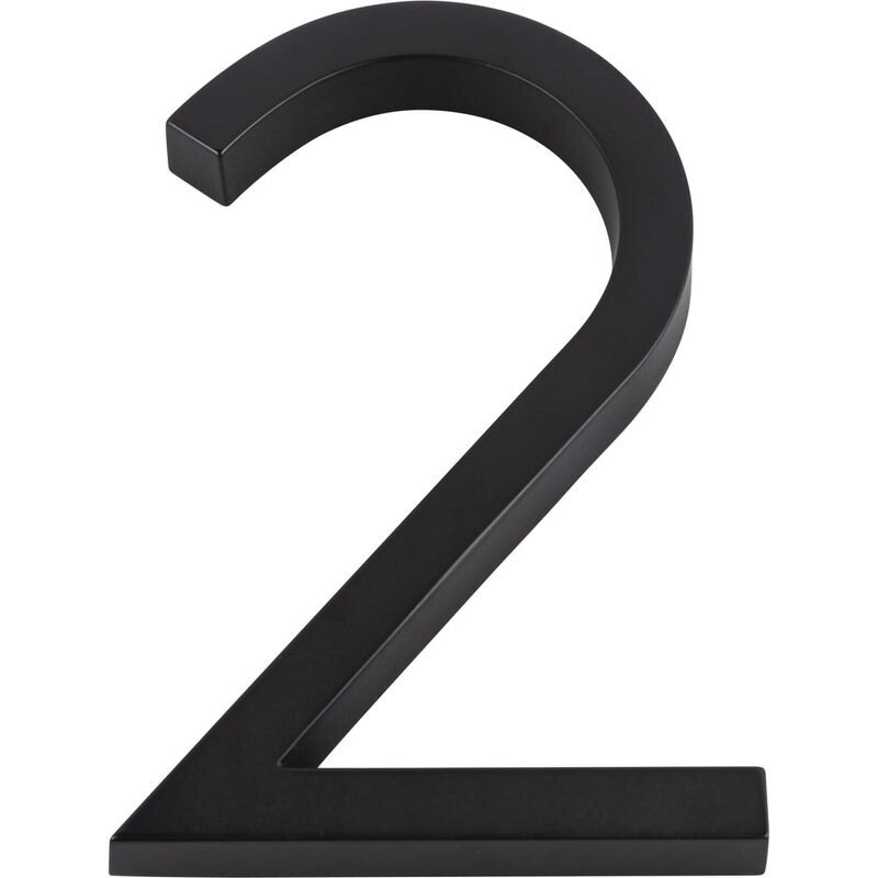 Atlas Homewares AVN2-L-BL matte black house numbers