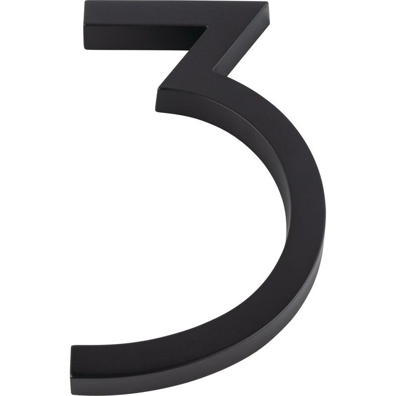 Atlas Homewares AVN3-L-BL matte black house numbers
