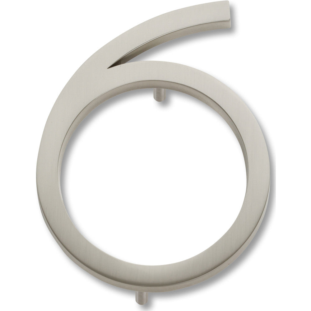 Atlas Homewares AVN6-BRN brushed nickel house number
