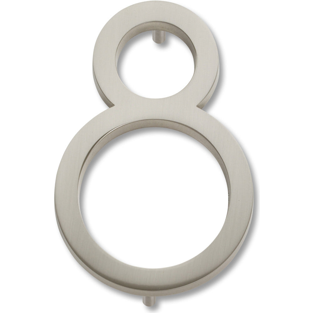 Atlas Homewares AVN8-BRN brushed nickel house number