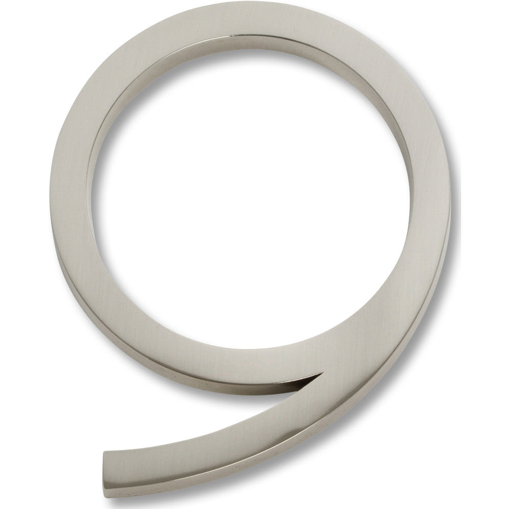 Atlas Homewares AVN9-BRN brushed nickel house number