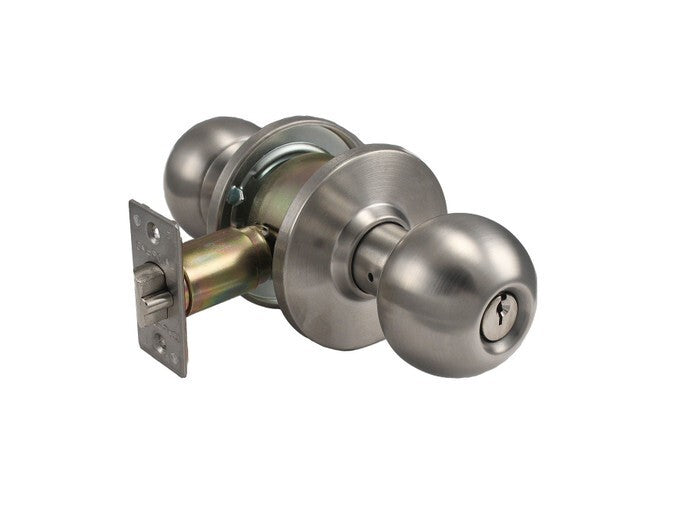 Cal-Royal BA09-32D-2-3/8 satin stainless steel institution door knob