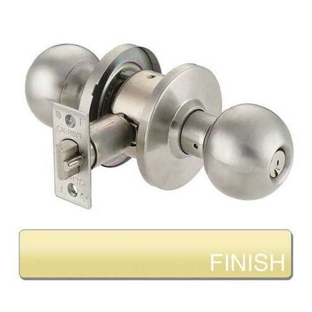 Cal-Royal BA20-3 bright polished brass privacy door knob