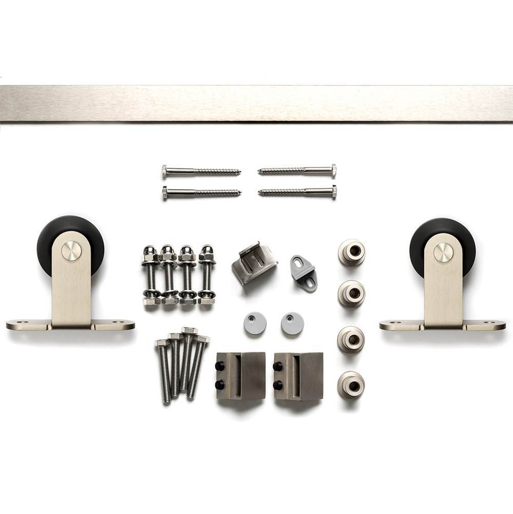 Sure-Loc BARN-2KIT96 15 satin nickel barn door track system
