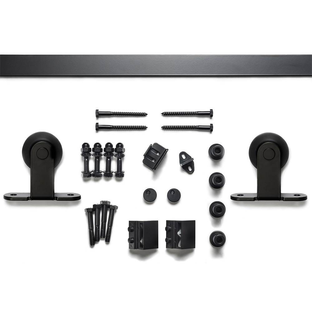 Sure-Loc BARN-2KIT96 FBL flat black barn door track system