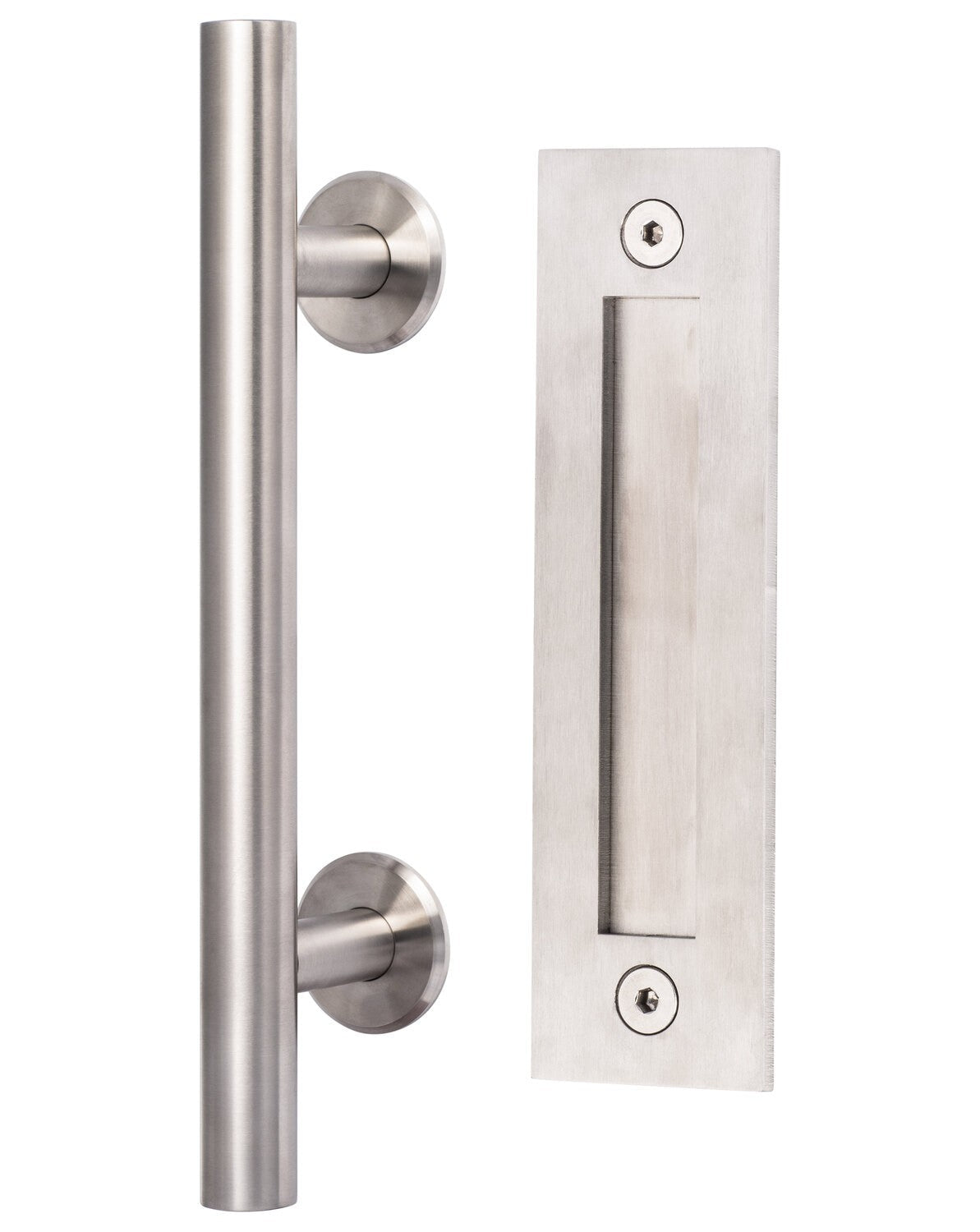 Sure-Loc BARN-RD3 32D satin stainless ladder with flush handle