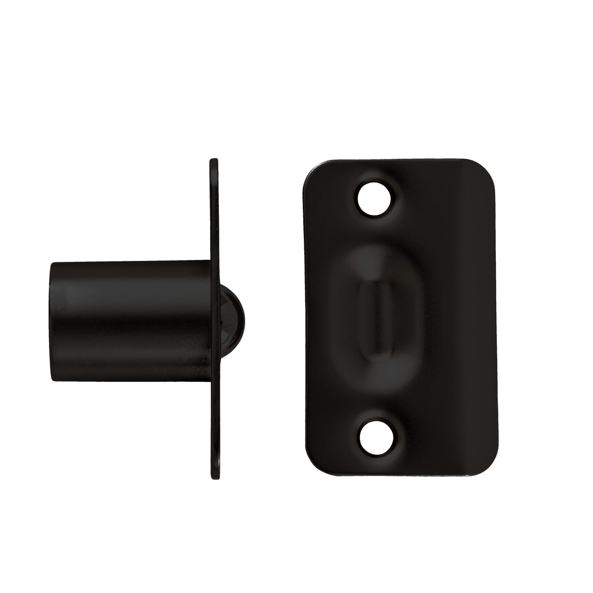 GEO GBH-BCRC Adjustable Ball Catch with Radius Corner Faceplate and Strike - Matte Black