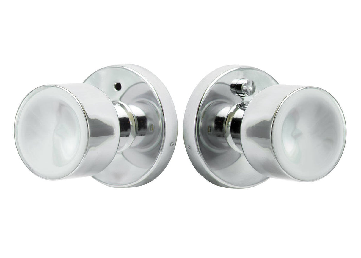 Sure-Loc Hardware BG102 26 Bergen privacy door knob in polished chrome, additional view