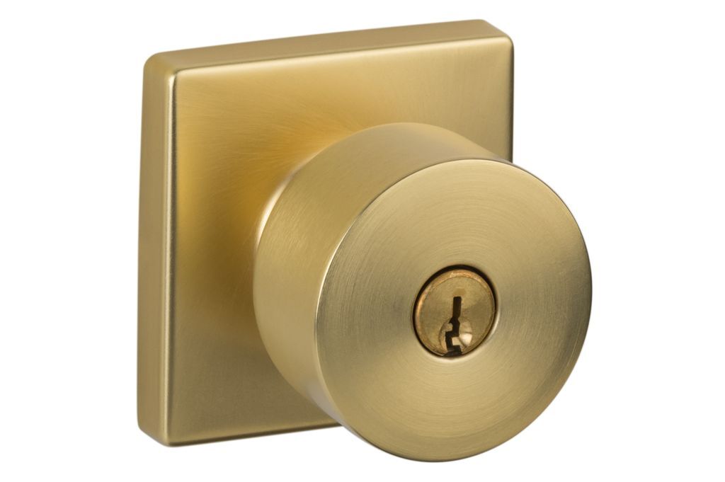 Sure-Loc Hardware BG107-SQ SB Bergen Square keyed entry knob, additional view