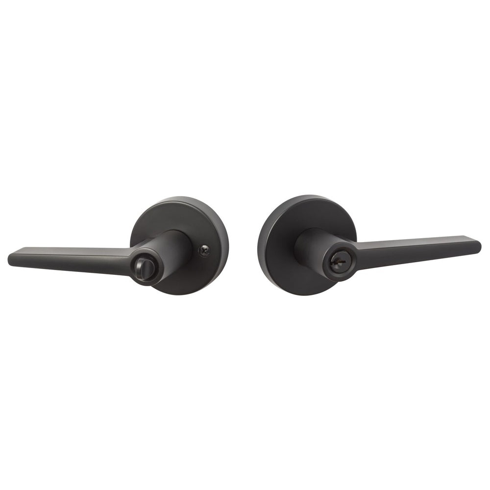 Sure-Loc BS107-RD FBL flat black keyed entry door lever
