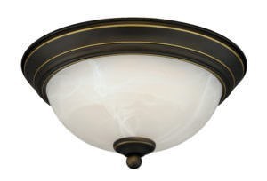 Vaxcel C0075 C0074 11" LED Steel Flush Mount Vintage Bronze