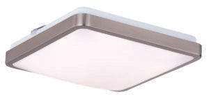 Vaxcel C0155 11" Aries Plastic Square LED Flush Mount Satin Nickel
