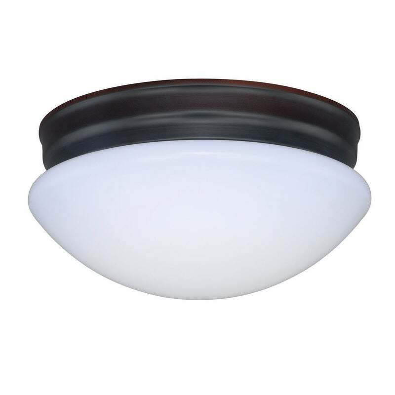 Vaxcel Pro C0187 10" Elgin Plastic LED Flush Mount Bronze