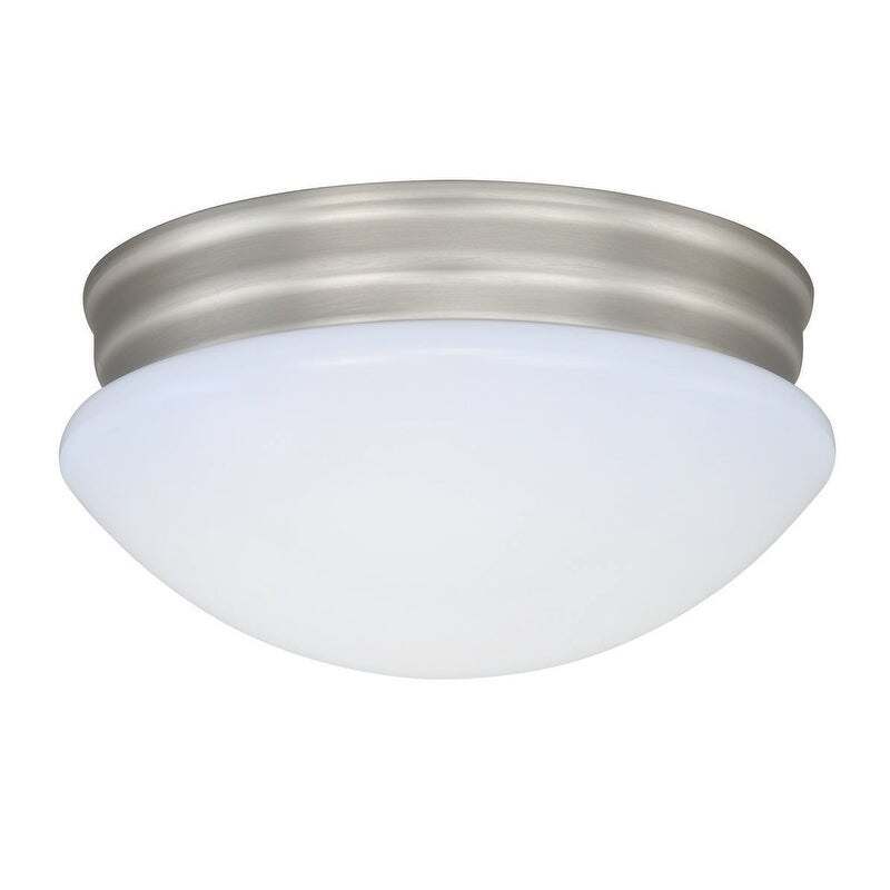 Vaxcel C0188 Pro C0187 10" Elgin Plastic LED Flush Mount Brushed Nickel