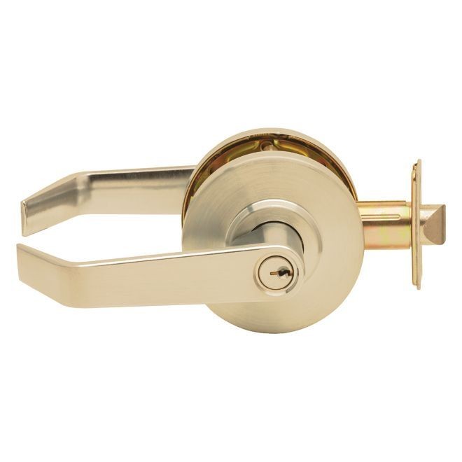 Dexter Commercial C2000STRMR605KDC bright brass clutching storeroom door lever